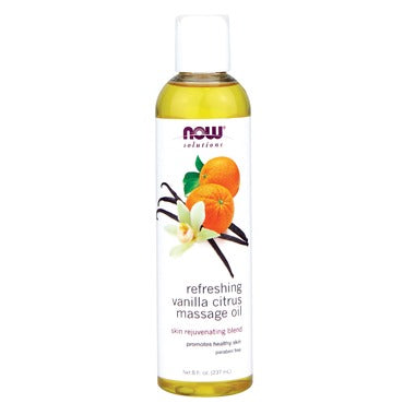 NOW Solutions Refreshing Vanilla Citrus Massage Oil  237 mL