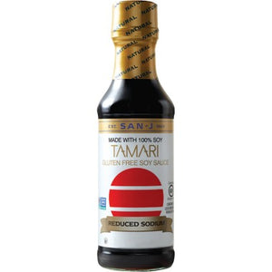 San-J Gluten Free Reduced Sodium Tamari Soy Sauce Large
