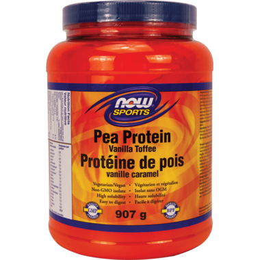 NOW Sports Pea Protein Powder Vanilla Toffee