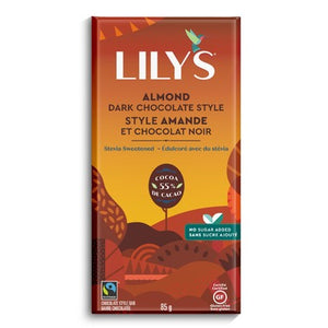 Lily's Sweets Dark Chocolate Bar Almond
