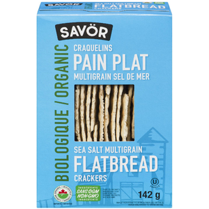 Savor Organic Sea Salt Multigrain Flatbread Crackers