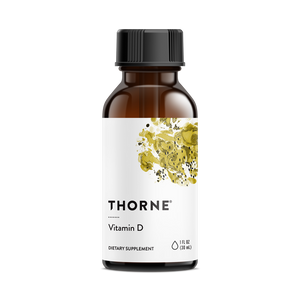 Thorne Research, Vitamin D, 25 mcg (1,000 IU), 1 fl oz