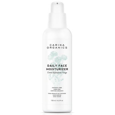 Carina Organics Daily Face Moisturizer Unscented 120 mL