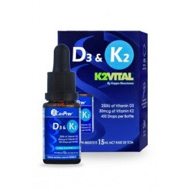 CanPrev Vitamin D3 & K2+MCT Drops 15mL
