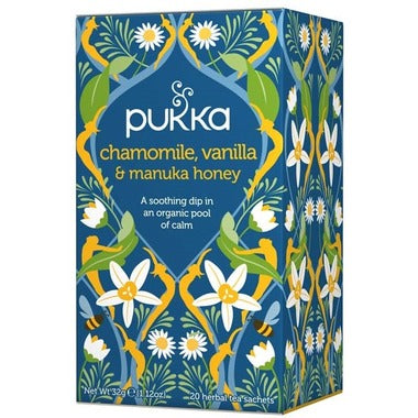 Pukka Chamomile Vanilla Manuka Honey Tea