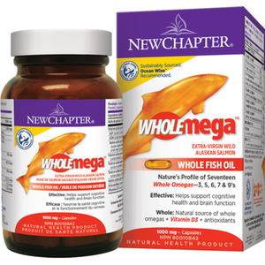 New Chapter Wholemega Extra-Virgin Wild Alaskan Salmon Oil