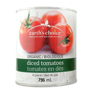 Earth's Choice Organic Diced Tomatoes 796ml can