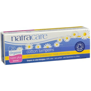 Natracare Organic Tampons Non-Applicator, 20 super plus