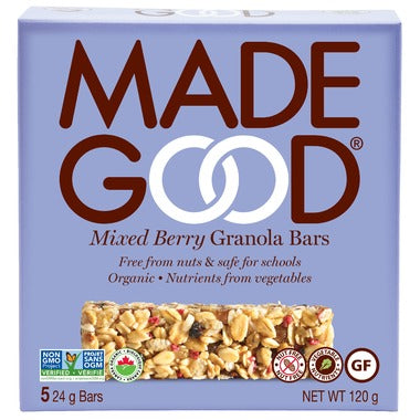 MadeGood Mixed Berry Organic Granola Bars