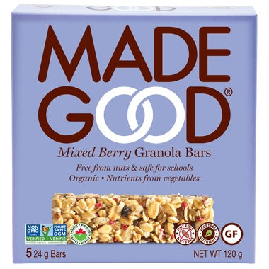 MadeGood Mixed Berry Organic Granola Bars
