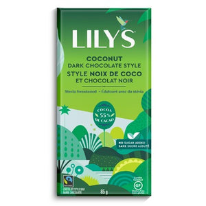 Lily's Sweets Dark Chocolate Bar Coconut