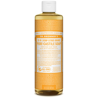 Dr. Bronner's Organic Pure Castile Liquid Soap Citrus Orange