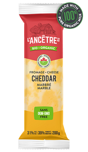 L'ancetre cheese, Organic cheddar, Marble