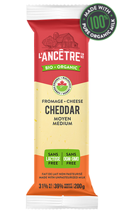 L'ancetre cheese, Organic Cheddar, Medium