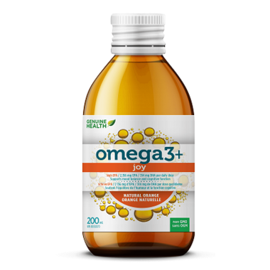Genuine Health Omega3+ Joy Liquid Natural Orange – Essence of Life