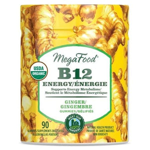 MegaFood Vitamin B12 Energy Ginger Gummies