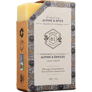 Crate 61 Organics Alpine And Spice Soap With Beer