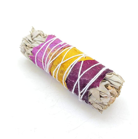Sage and Rose Petal Smudge 4 inch