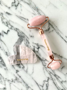 The Perfect Duo: Rose Quartz Gua Sha Tool and Roller