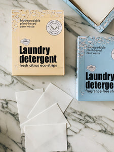 Zero Waste Laundry Detergent Strips, fresh citrus