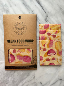 100% compostable Vegan Food Wraps starter pack of 3, Endless Summer