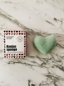 100% Compostable Konjac Sponge, green tea (anti-aging)