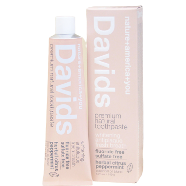 Davids Premium Natural Toothpaste,  herbal citrus  149g