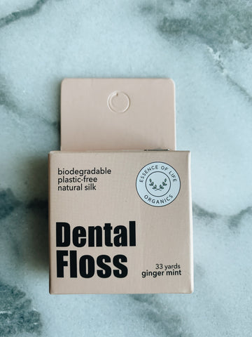 Biodegradable Zero Waste Silk Floss, ginger mint