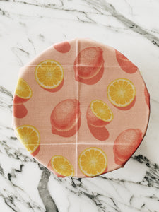 100% compostable Vegan Food Wraps starter pack of 3, Lemon Love