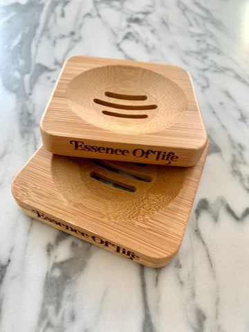 100% Biodegradable Bamboo Soap Dish, Square
