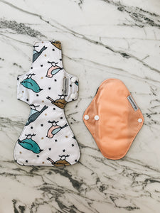 Reusable Menstrual Pad Starter Kit, 1 Day and 1 Night