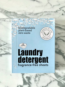 Zero Waste Laundry Detergent Strips, fragrance-free