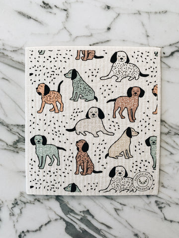 Swedish Dish Cloth, Puppy Love