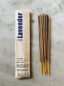 Handcrafted 100% Natural Artisanal incense, Lavender