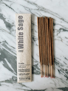 Handcrafted 100% Natural Artisanal incense, White Sage