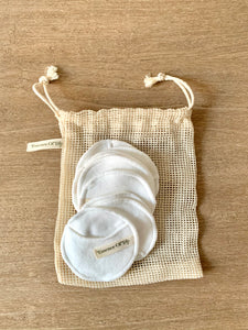 Bamboo and organic cotton Reusable Rounds, 10 pack