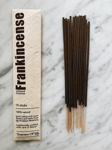 Handcrafted 100% Natural Artisanal Incense, Frankincense