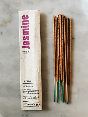 Handcrafted 100% Natural Artisanal incense, Jasmine