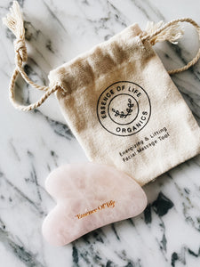 Gua Sha Tool, Rose Quartz