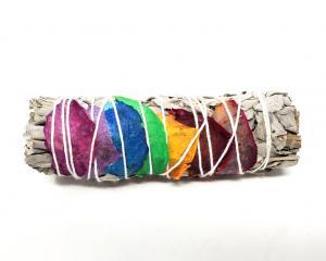 7 Chakra Sage Smudge 4 inch