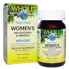 Whole Earth and Sea Pure Food Woman's Multivitamin and Mineral NON-GMO