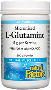 Natural Factors Micronized L-Glutamine 5g per Serving 300g
