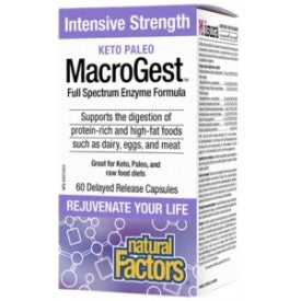 Natural Factors MacroGest Keto Paleo 60 Capsules