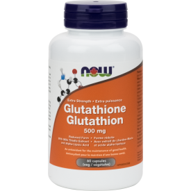 NOW Glutathione 500mg 60 Veggie Caps