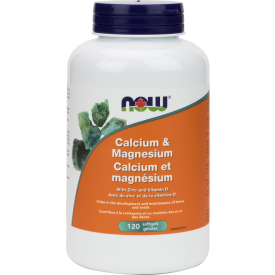 NOW Cal-Mag with Vitamin D 120 Softgels
