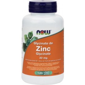 NOW Zinc Glycinate 30mg 120 Softgels