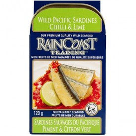 Rain Coast Pacific Sardines Chili & Lime 120g