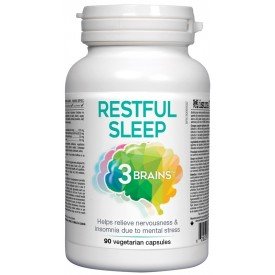 3 Brains Restful Sleep 90 Veggie Caps